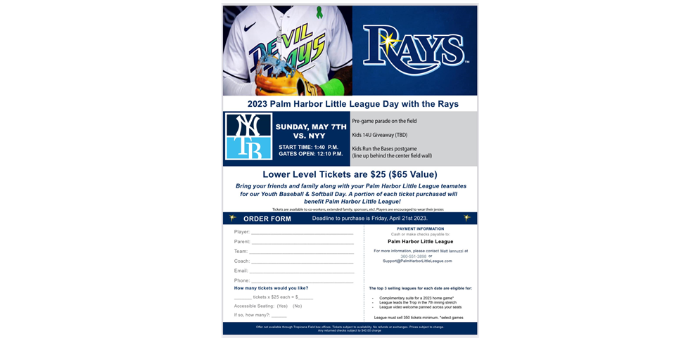 Ticket purchase deadline 4/21/2023
